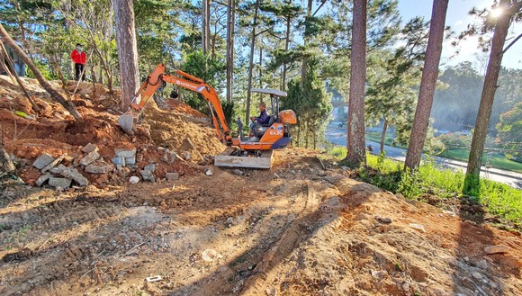 Giải tỏa 'nóng' vụ lấn chiếm đất rừng ngay cửa ngõ TP Đà Lạt ảnh 1