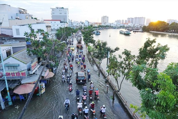 Từ chiều 16-11, nhiều nơi ở TPHCM sẽ ngập vì triều cường đạt đỉnh ảnh 1