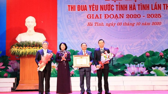Phó Chủ tịch nước Đặng Thị Ngọc Thịnh dự Đại hội Thi đua yêu nước tỉnh Hà Tĩnh ảnh 2