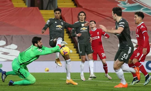 Bế tắc ở Anfield, Man.United bị thu hẹp cách biệt ở ngôi đầu ảnh 1