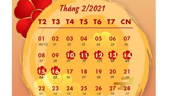 Tết Âm lịch 2021: Người lao động được nghỉ 7 ngày ảnh 1