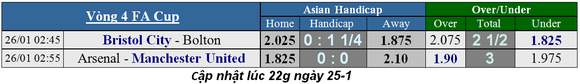 Lịch thi đấu bóng đá các cúp châu Âu, ngày 24-1 ảnh 1