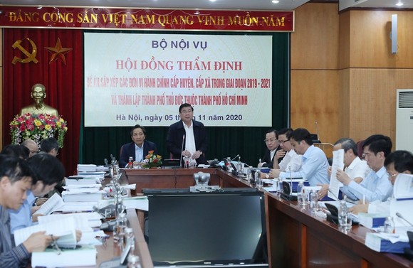 Hội đồng thẩm định thông qua đề án sắp xếp các đơn vị hành chính tại TPHCM ảnh 1