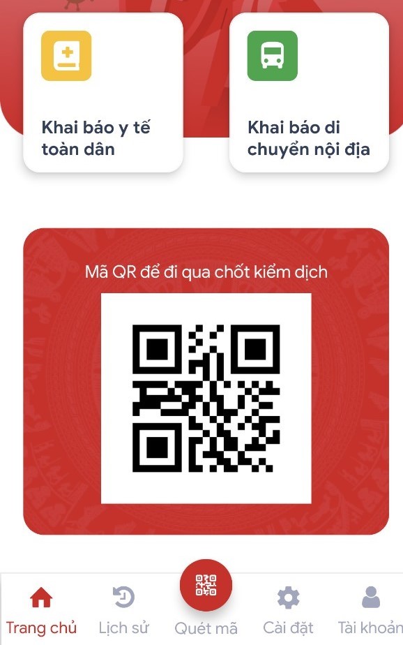Người dân khai báo y tế qua chốt kiểm soát bằng ứng dụng của Bộ Công an ảnh 1