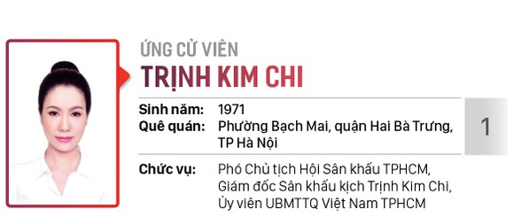 Danh sách chính thức những người ứng cử đại biểu HĐND TPHCM khóa X, nhiệm kỳ 2021 - 2026 - Đơn vị bầu cử số: 08 (Quận 6) ảnh 2