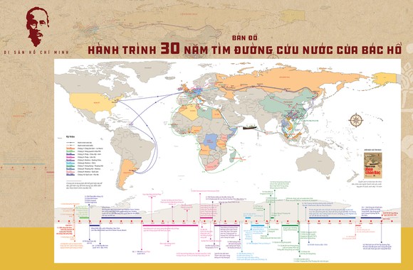 Ra mắt "Bản đồ Hành trình 30 năm tìm đường cứu nước của Bác Hồ" ảnh 1