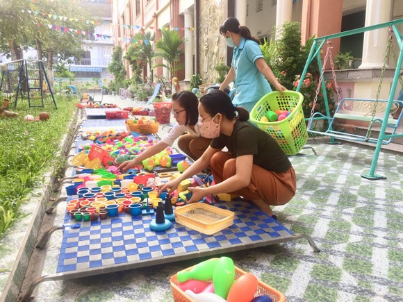 Đà Nẵng: Các trường mầm non tất bật đón các em quay trở lại ảnh 1