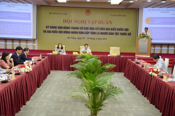 Tập huấn kỹ năng tranh cử cho ứng cử viên dân tộc thiểu số khu vực phía Nam, miền Trung - Tây Nguyên ảnh 1