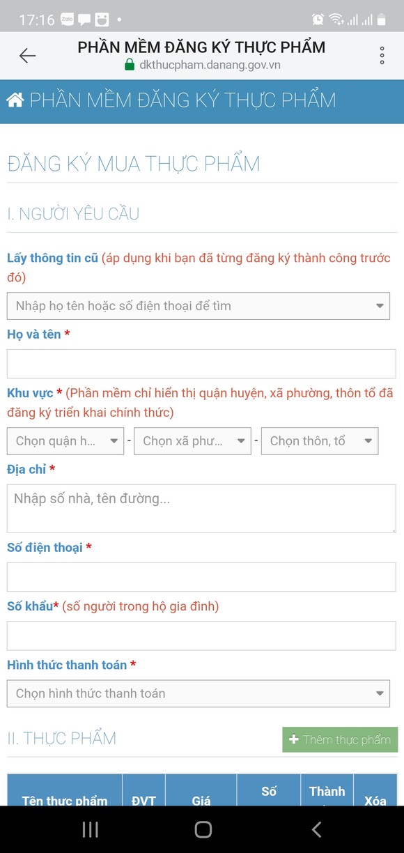 Đà Nẵng đưa vào sử dụng ứng dụng quản lý, đăng ký thực phẩm ảnh 1
