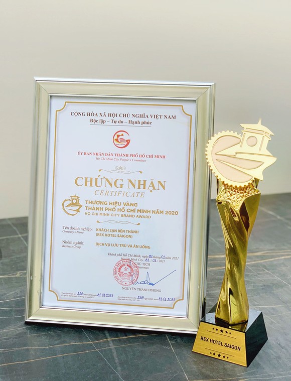 Rex Hotel Saigon được bình chọn nhận Giải thưởng Thương Hiệu Vàng TPHCM năm 2020 ảnh 4