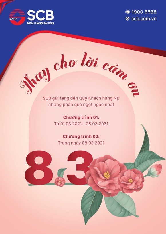 SCB tri ân khách hàng nữ nhân dịp 8-3 ảnh 1