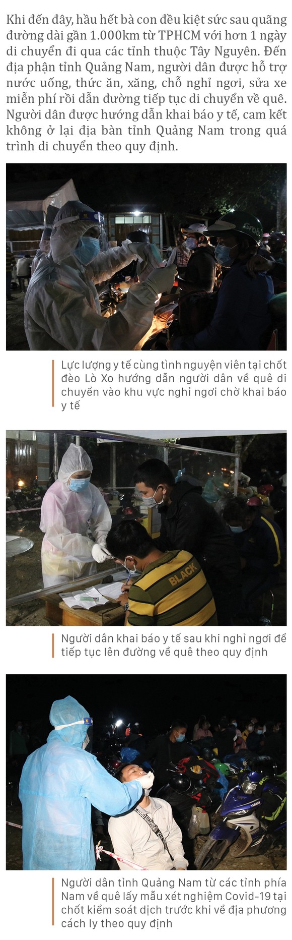 Nồng ấm nghĩa tình miền Trung hỗ trợ dòng người về quê ảnh 35