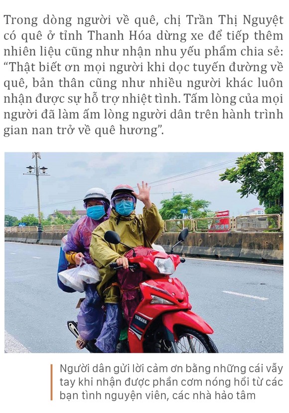 Nồng ấm nghĩa tình miền Trung hỗ trợ dòng người về quê ảnh 7