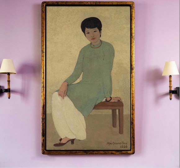 Bức tranh “Chân dung cô Phương” của danh hoạ Mai Trung Thứ được gõ búa hơn 3 triệu USD ảnh 1