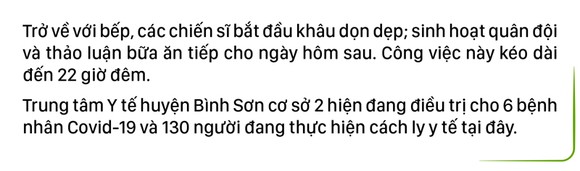 Cảm động Bộ đội nấu cơm cho bệnh viện dã chiến ảnh 28