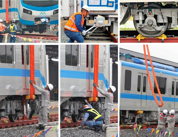 Toàn cảnh hành trình 3 toa tàu metro số 1 về TPHCM ảnh 17