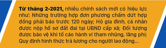 Những chính sách có hiệu lực từ tháng 2-2021 ảnh 1