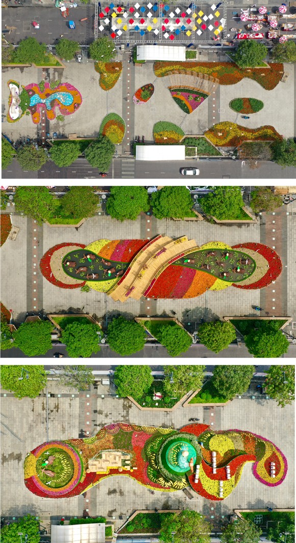 Phòng dịch Covid-19 khi tham quan Đường hoa Nguyễn Huệ ảnh 11