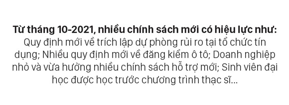 Những chính sách có hiệu lực từ tháng 10-2021 ảnh 1