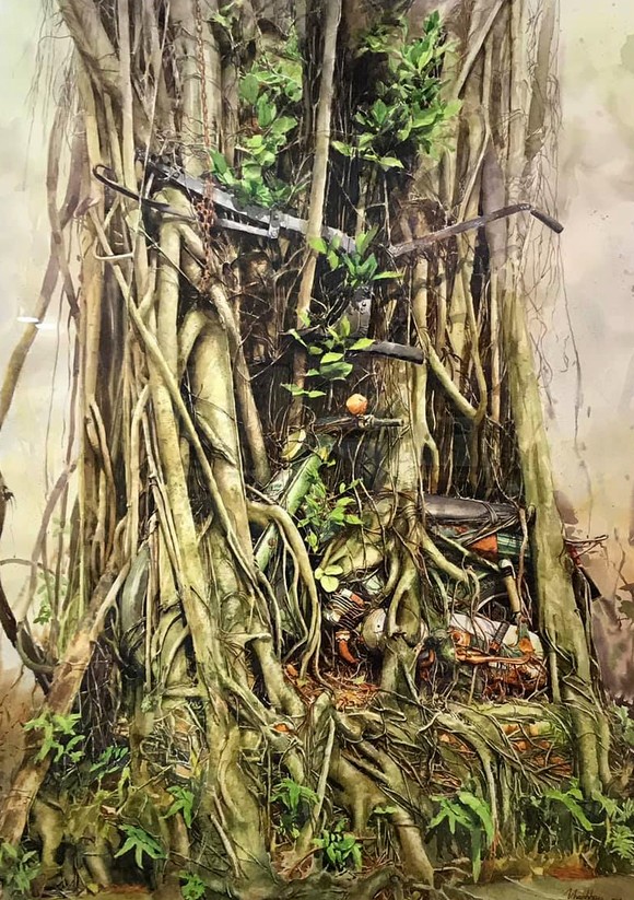 Côn Đảo thiêng liêng, sống động trong tranh màu nước ảnh 13