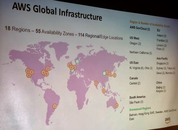 Đám mây Amazon Web Service với 55 vùng sẵn sàng ảnh 1