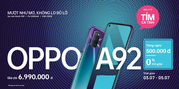 OPPO A92 thêm phiên bản Tím Cá Tính ảnh 3