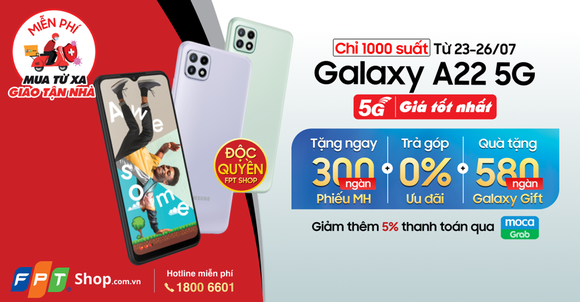 FPT Shop mở bán độc quyền Galaxy A22 5G ảnh 3