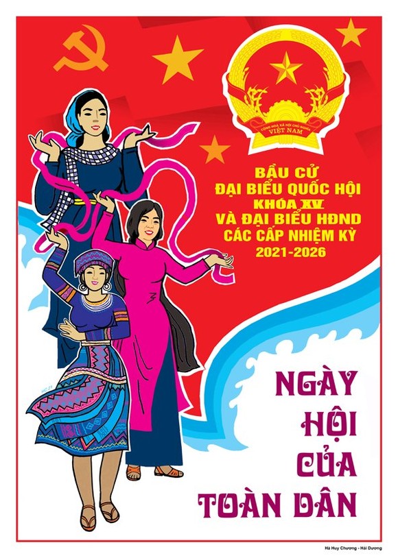 Hơn 400 tranh cổ động tuyên truyền bầu cử ảnh 1