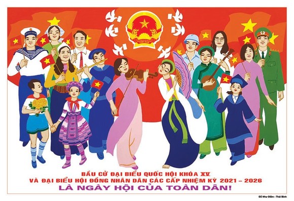 Hơn 400 tranh cổ động tuyên truyền bầu cử ảnh 4