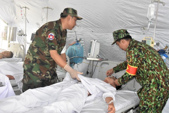 Việt Nam – Campuchia diễn tập cứu hộ, cứu nạn khu vực biên giới đất liền ảnh 14