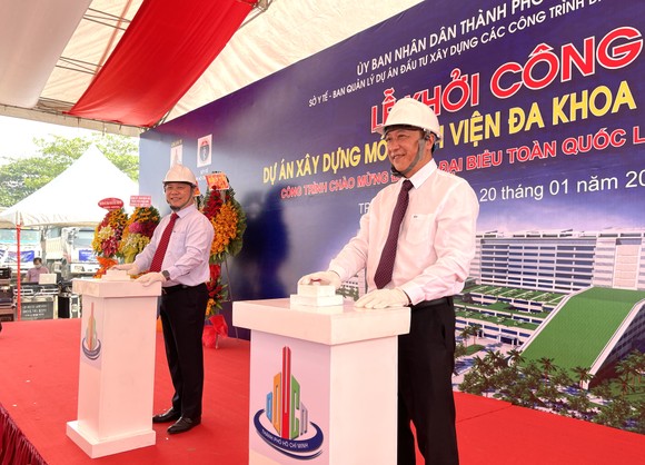 Khởi công xây dựng Bệnh viện Đa khoa khu vực Hóc Môn quy mô 1.000 giường ảnh 1