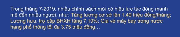 Những chính sách mới có hiệu lực từ 7-2019 ảnh 1