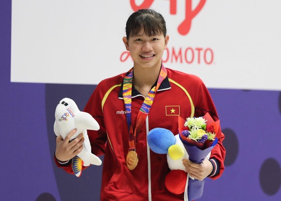 Kình ngư Nguyễn Thị Ánh Viên: “Tôi chỉ đạt 20% mục tiêu tại SEA Games’ ảnh 1