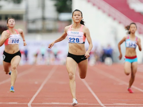 Lê Tú Chinh xuất sắc gìanh HCV cự ly 100m nữ.