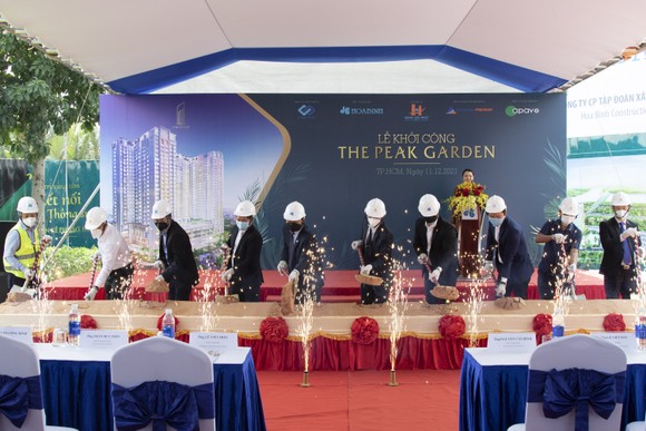 Hòa Bình khởi công xây dựng dự án The Peak Garden ảnh 1