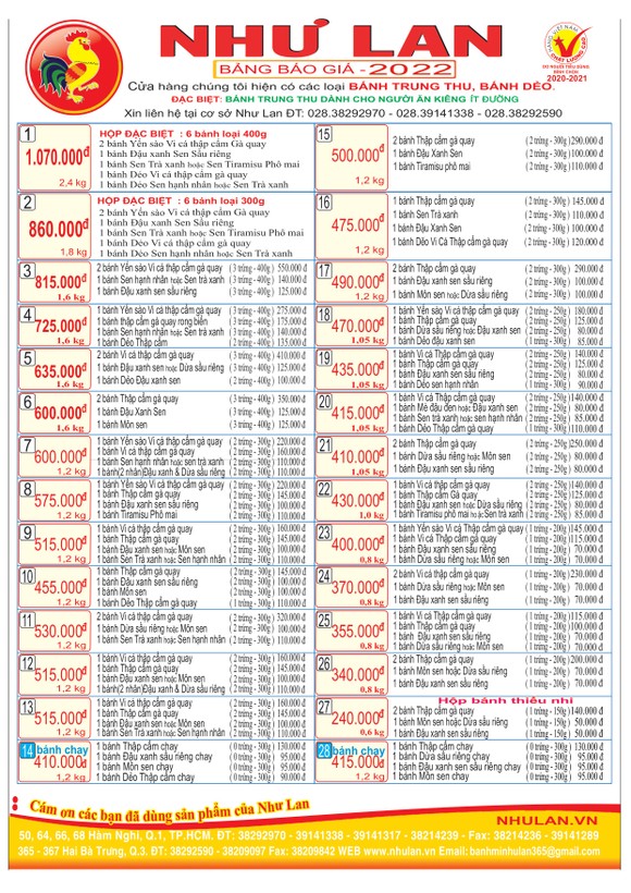 Bánh Trung thu Như Lan - Hương vị đậm đà bản sắc Việt ảnh 1