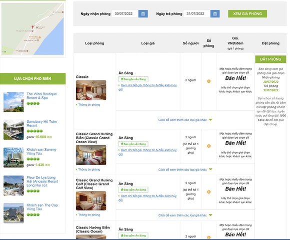 Hồ Tràm thiếu cơ sở lưu trú cao cấp, resort 5 sao liên tục 'cháy' phòng ảnh 1