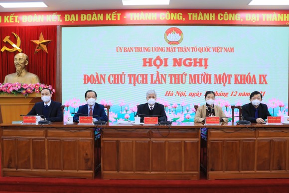 Hội nghị Đoàn Chủ tịch Ủy ban Trung ương MTTQ Việt Nam ngày 27-12