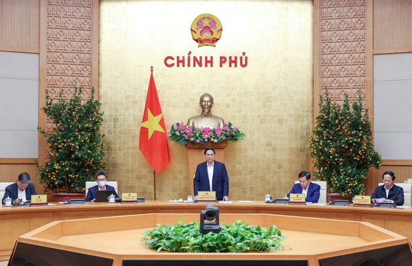 Thủ tướng Phạm Minh Chính tại một cuộc họp Chính phủ. Ảnh: VIẾT CHUNG