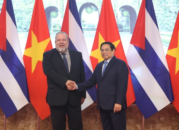 Thủ tướng Phạm Minh Chính chủ trì lễ đón chính thức Thủ tướng Cuba ảnh 3