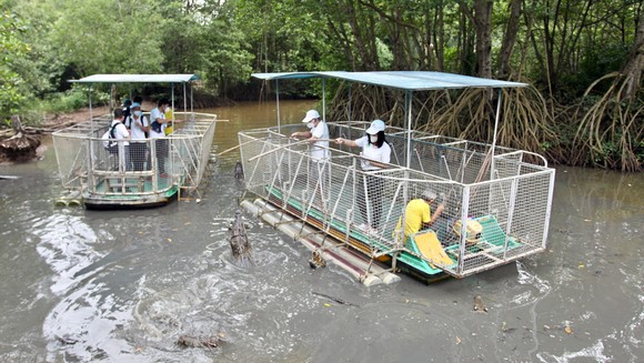 Cần Giờ tiếp tục đón đoàn du khách thuộc lực lượng tuyến đầu chống dịch ảnh 7