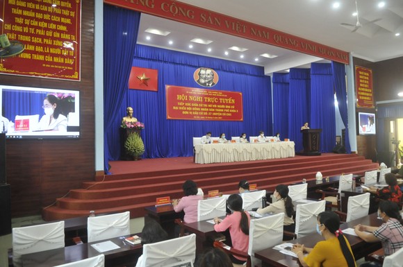 Chủ tịch HĐND TPHCM Nguyễn Thị Lệ tiếp xúc cử tri nữ và cán bộ, chiến sĩ Sư đoàn 9 ảnh 6