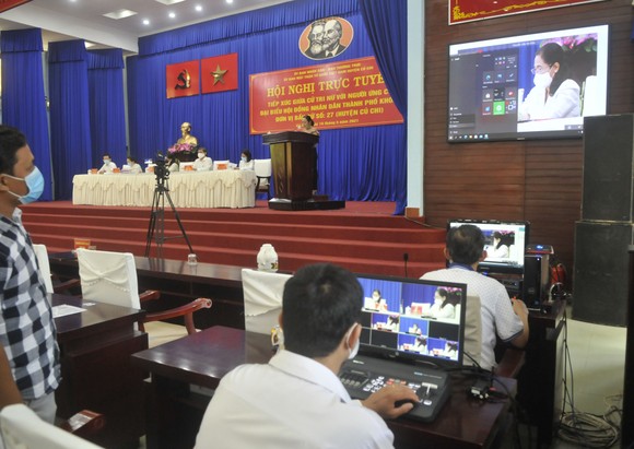 Chủ tịch HĐND TPHCM Nguyễn Thị Lệ tiếp xúc cử tri nữ và cán bộ, chiến sĩ Sư đoàn 9 ảnh 5