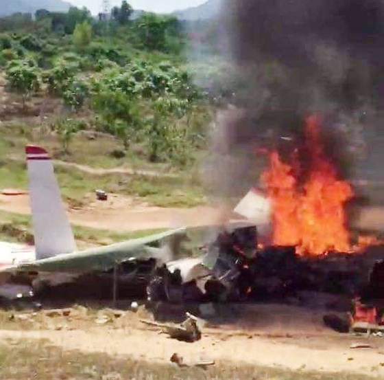 Bộ Quốc phòng thông tin vụ việc máy bay quân sự rơi ở Khánh Hòa ảnh 1