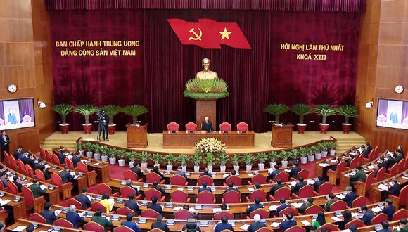 Đồng chí Nguyễn Phú Trọng được tín nhiệm bầu làm Tổng Bí thư Ban Chấp hành Trung ương Đảng khóa XIII ảnh 2