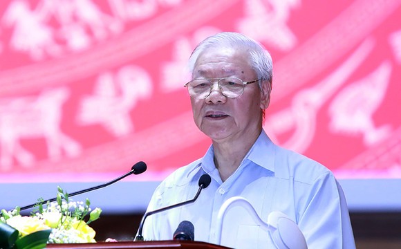 Tổng Bí thư Nguyễn Phú Trọng: Phải lấy cuộc sống bình yên, hạnh phúc của nhân dân làm mục tiêu phấn đấu ảnh 3