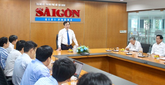 Phó Trưởng ban Tuyên giáo Trung ương Phan Xuân Thủy thăm, chúc mừng các cơ quan báo chí ảnh 3