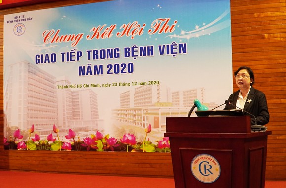 PGS.TS Phạm Thị Ngọc Thảo, Phó Giám đốc BV Chợ Rẫy phát biểu tại hội thi