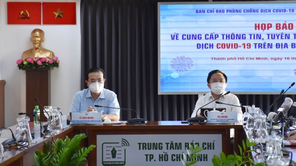 Buổi họp báo thông tin về công tác phòng chống dịch bệnh trên địa bàn TPHCM
