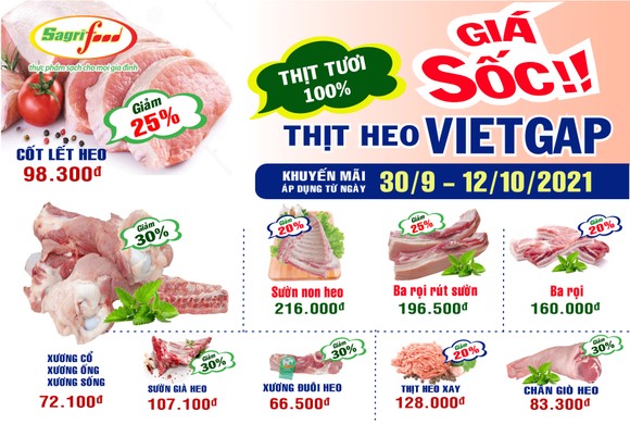 Thịt heo VietGAP Sagrifood giảm giá sốc ảnh 1